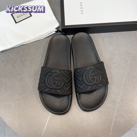GUCCI MATELASSE SLIDE BLACK - GC208
