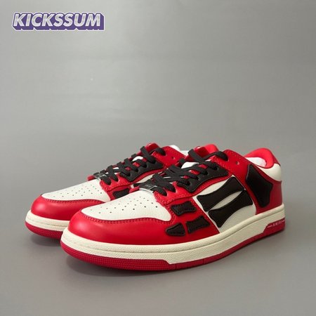 AMIRI SKEL TOP LOW WHITE RED WHITE - AMI001