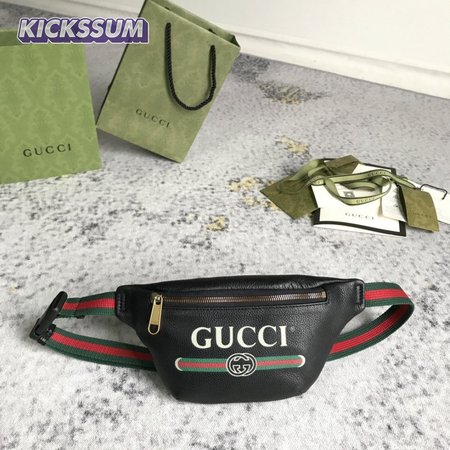 Gucci Print Belt Bag Vintage Logo Small Black
