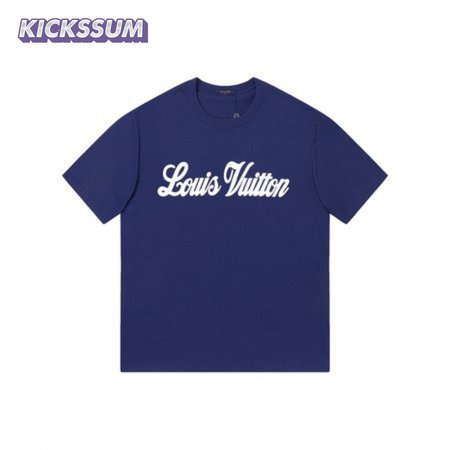 graphic short-sleeved crewneck indigo