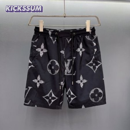 short printed yellow logo monochrome shorts