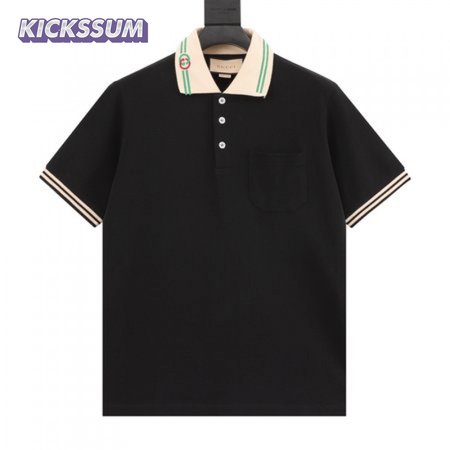 Gucci Interlocking G-collar Polo Shirt