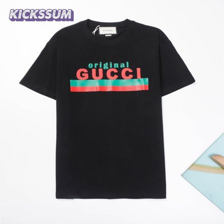ORIGINAL GUCCI' PRINT OVERSIZE T-SHIRT BLACK