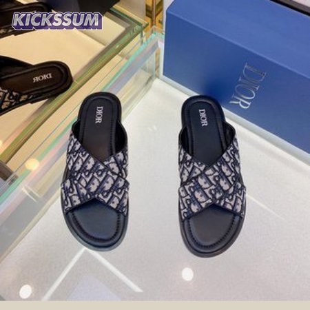 DIOR ALIAS SANDAL Beige and Black Dior Oblique Jacquard