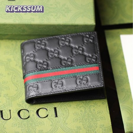 Gucci Bifold Wallet Signature Web Black