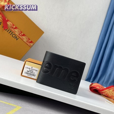 x Supreme Slender Wallet Epi Black