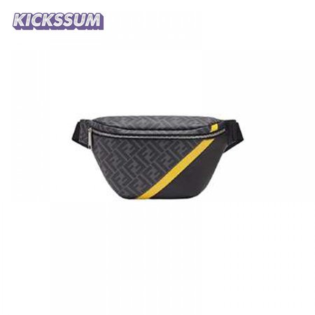 Fendi Gray Fabric Belt Bag - FPD27