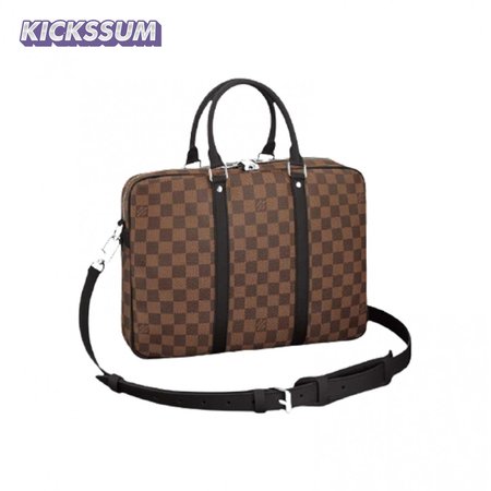 porte-documents voyage pm monogram macassar canvas ldb062