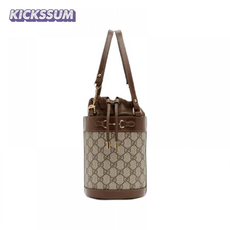 Gucci Beige 1955 Horsebit Small GG Bucket Bag - GMB93