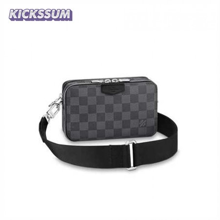 alpha wearable wallet damier graphite canvas - mb03