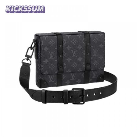 trunk messenger monogram eclipse coated canvas lmb014