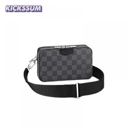 alpha wearable wallet damier graphite canvas lmb045