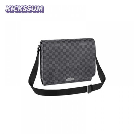 district mm damier graphite canvas lmb029