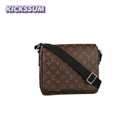 district pm messenger bag monogram macassar canvas lmb022