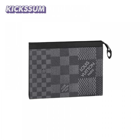 pochette voyage mm damier graphite canvas lp52