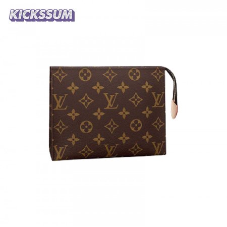 toiletry pouch 19 monogram canvas in brown lp48