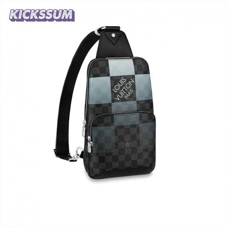 avenue sling bag white damier graphite giant n40403