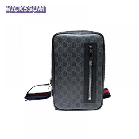 GUCCI ALL OVER PRINT MESSENGER BAG BLACK - GBC31