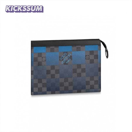 POCHETTE VOYAGE MM DAMIER GRAPHITE CANVAS N60412