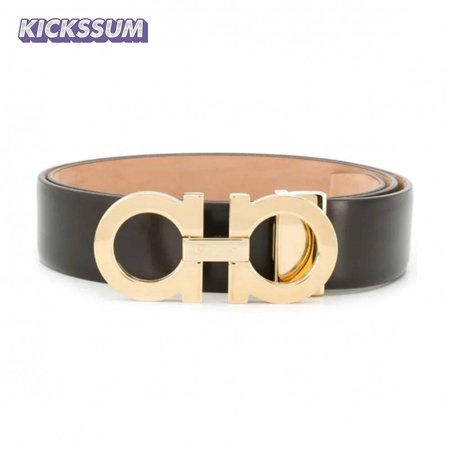 SALVATORE FERRAGAMO DOUBLE GANCIO BELT - B29