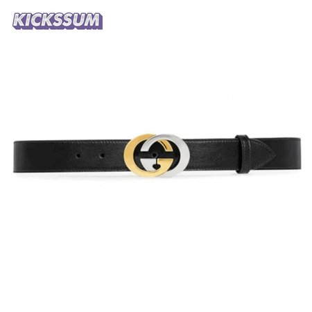 GUCCI BELT WITH INTERLOCKING G BUCKLE - B36