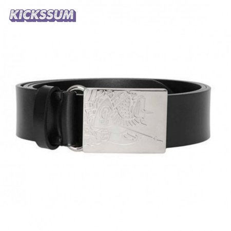 BURBERRY BLACK MEN'S LUKE LEATHER BELT - B24