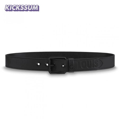 dark infinity leather voyager 35mm belt - b157
