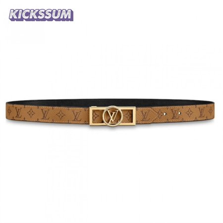 monogram ceinture dauphine tan noir belt - b151