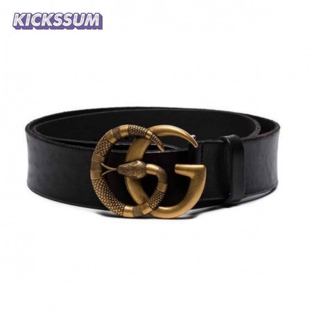 GUCCI DOUBLE G SNAKE BUCKLE BELT - B1