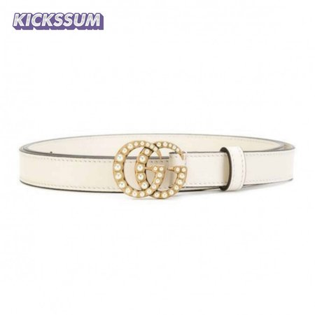 GUCCI PEARL STUDDED GG BELT - B14