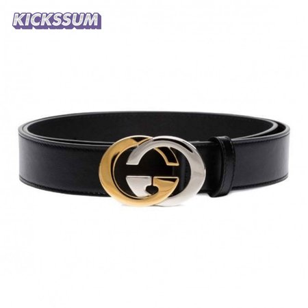 GUCCI GG LEATHER LOGO BELT - B6
