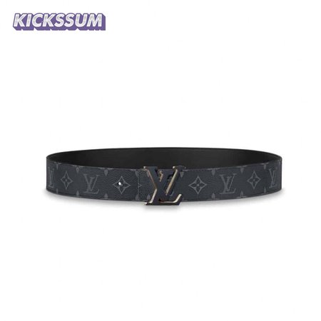 initiales 40mm reversible monogram canvas belt - b111