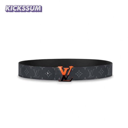 initiales 40mm reversible monogram canvas belt - b90
