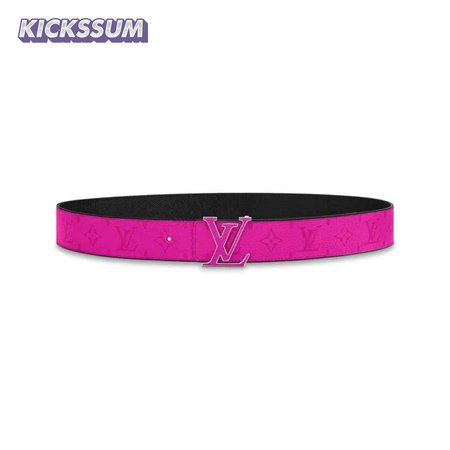 initiales 40mm reversible belt pink - b81