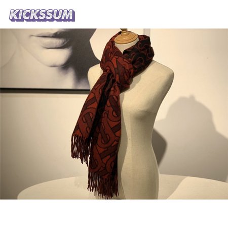 burberry cashmere shawl red