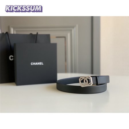 chanel logo classic belt