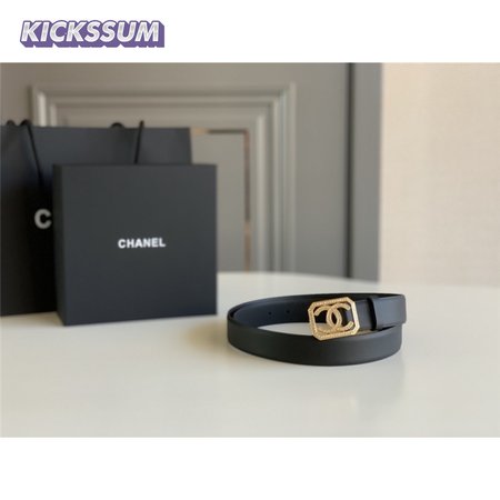 chanel logo classic belt