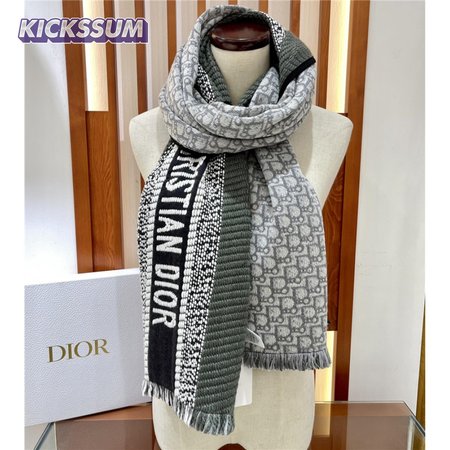 dior oblique print scarfs