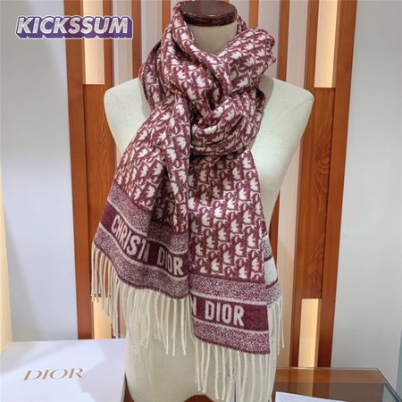 dior oblique print scarfs