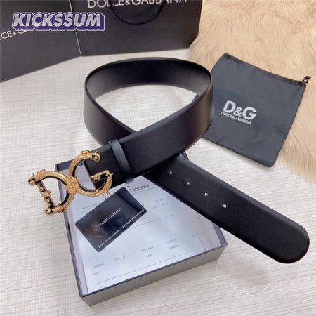 dolce & gabbana d&g logo leather belt