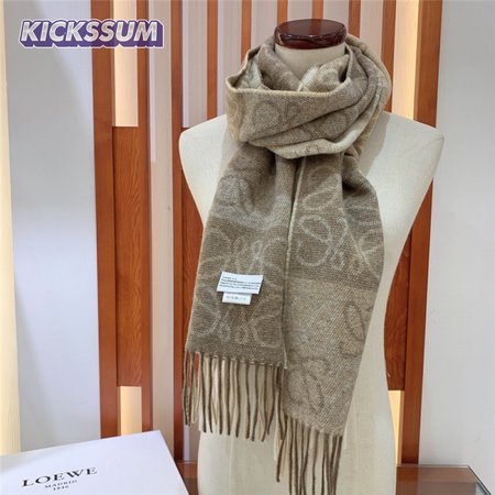 loewe anagram scarf in wool and cashmere