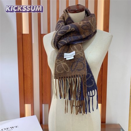 loewe anagram scarf in wool and cashmere