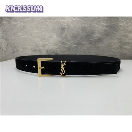 ysl leather belt