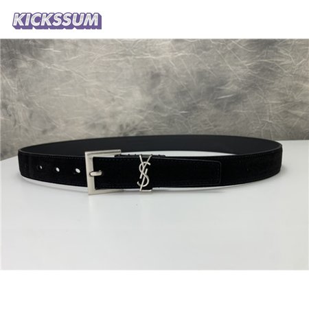 ysl leather belt