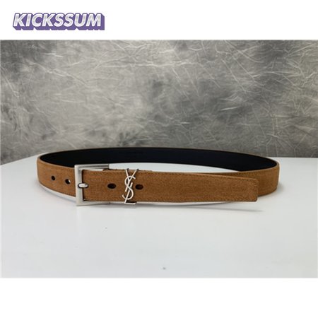 ysl leather belt