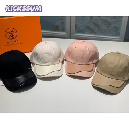 Hermes High Quality Canvas fabric Peaked cap