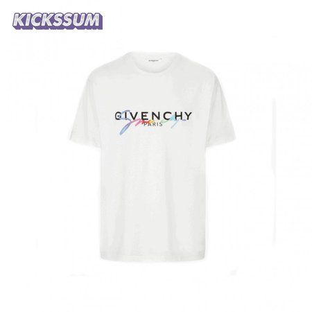 GIVENCHY RAINBOW SIGNATURE COTTON T-SHIRT - GVC5