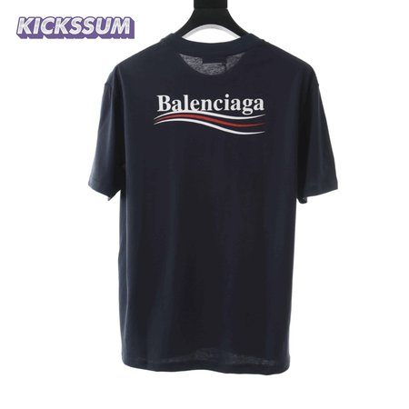 BALENCIAGA CLASSIC NAVY COKE SHORT SLEEVE