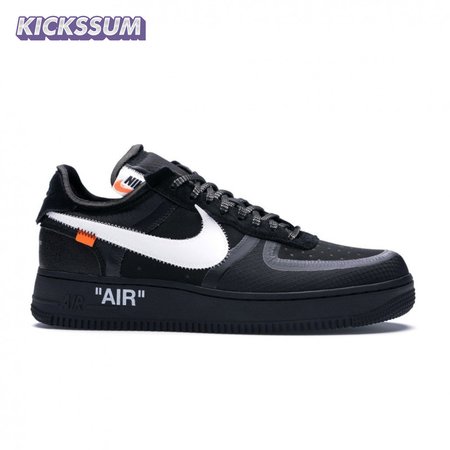 Off-White x Air Force 1 Low 'Black' Men's