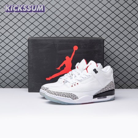Jordan 3 Retro Free Throw Line White Cement 923096-101 Men's